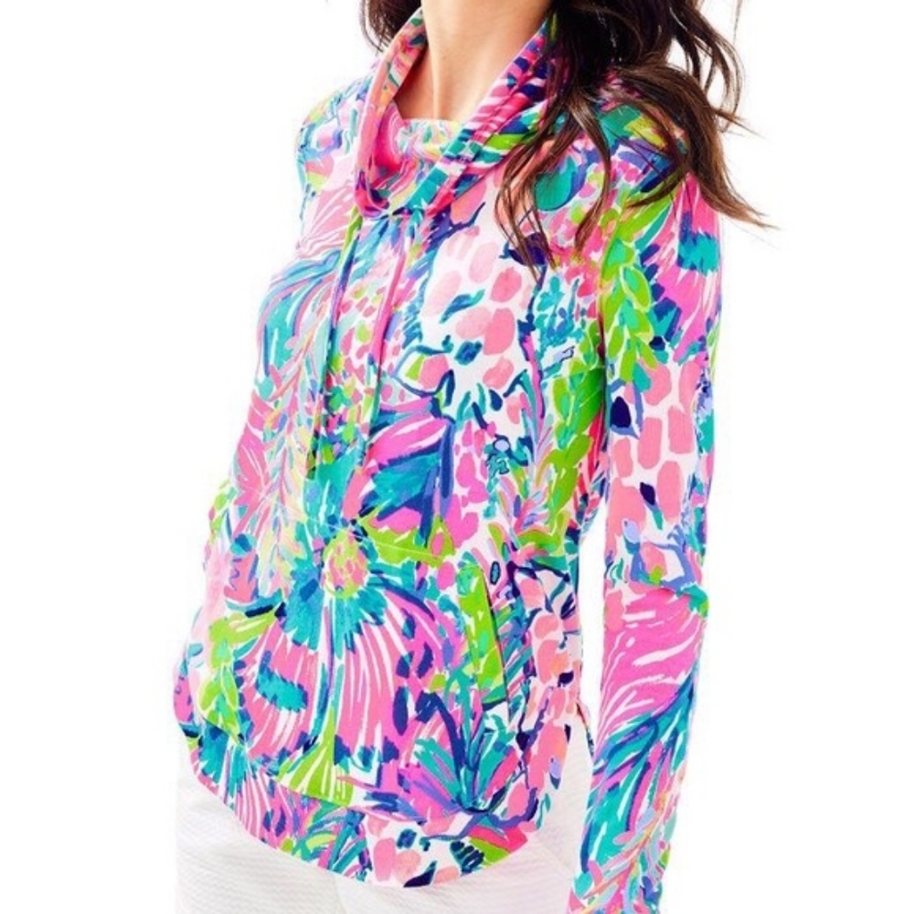 Lilly Pulitzer Fletcher Pullover in Gumbo Limbo *AMAZING PRINT PLACEMENT*